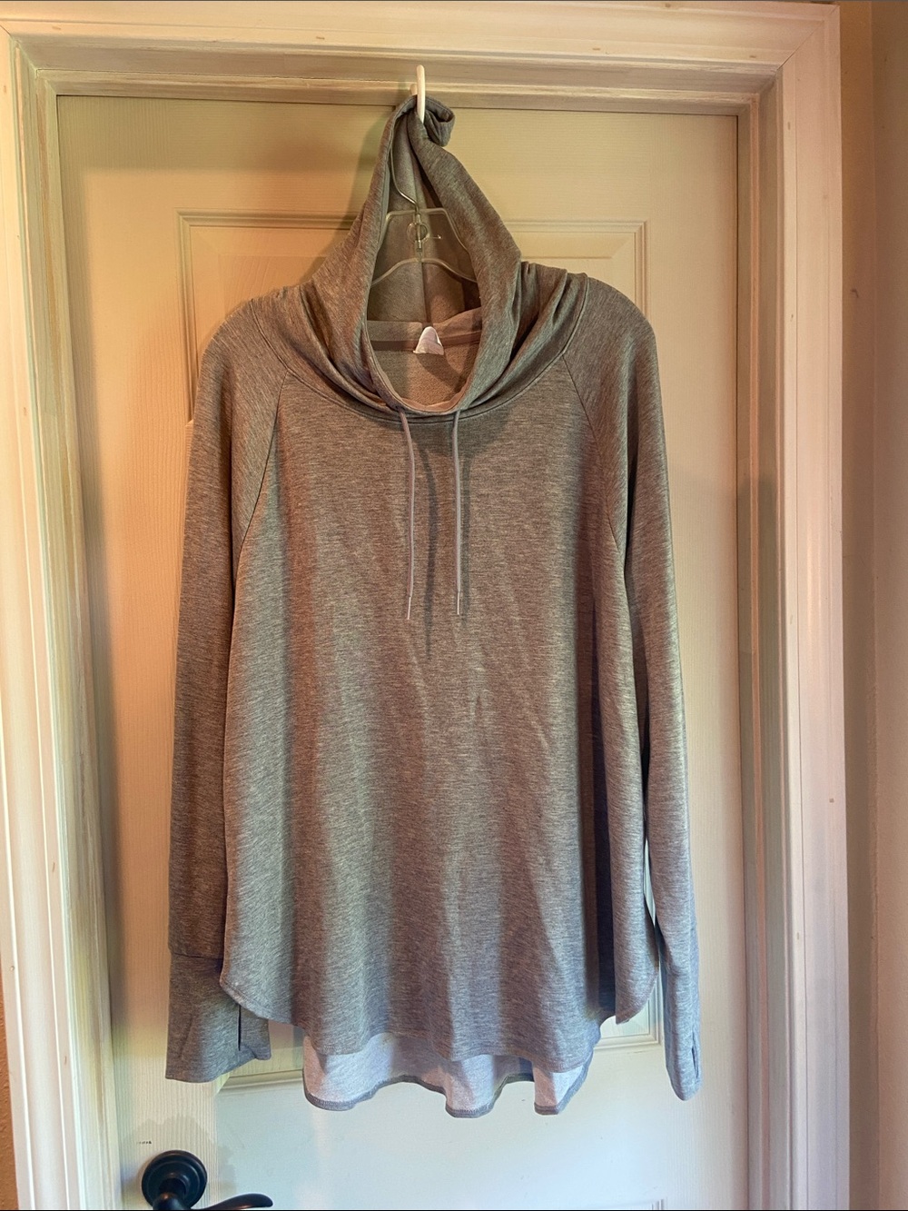 Athletic Works Gray Women’s Cowl Neck Crewneck Sweater